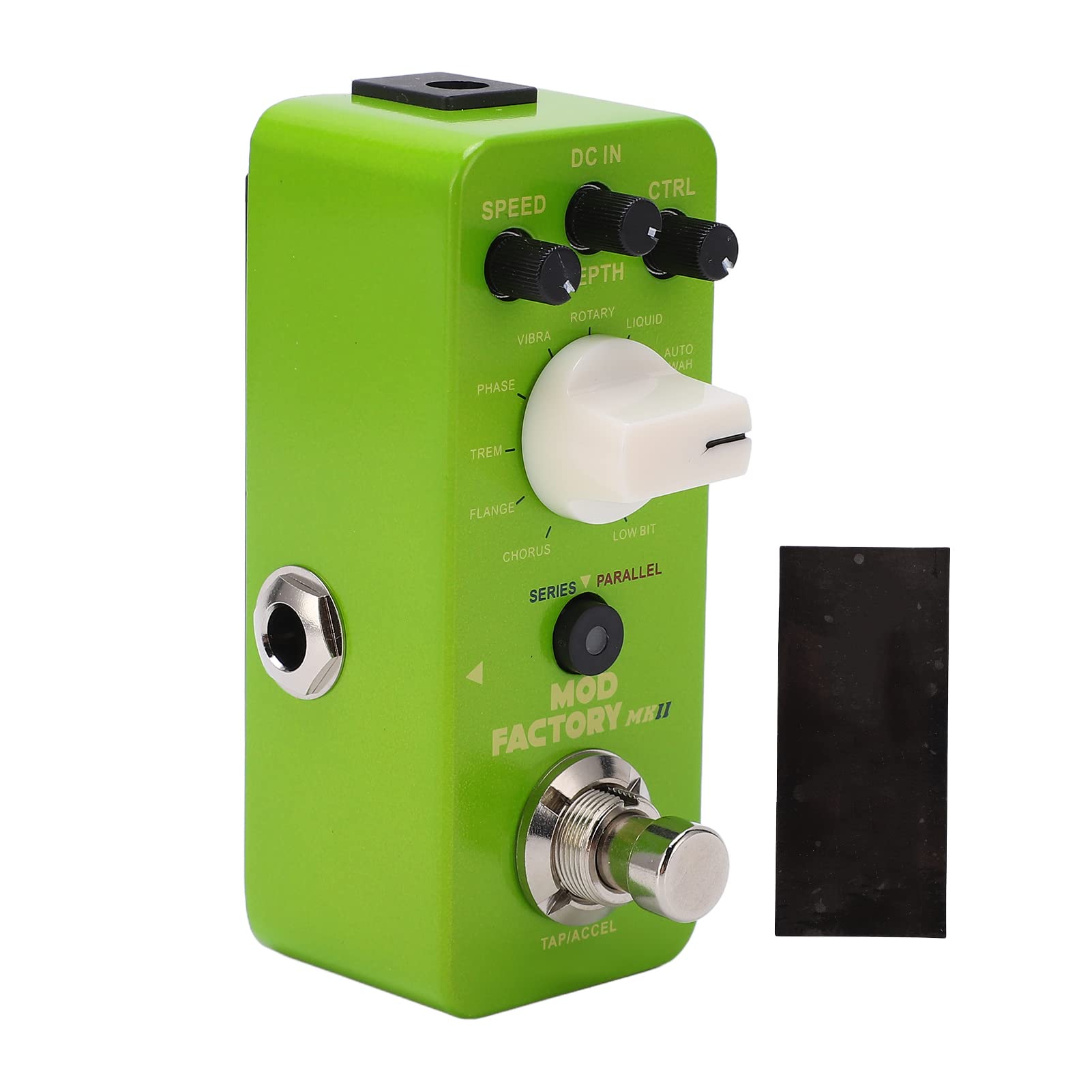 Yctze Pedal de Pie de Modulación de 11 Efectos con Carcasa de Metal para Guitarristas, Efectos de Sonido Versátiles para Uso en Vivo y de Estudio