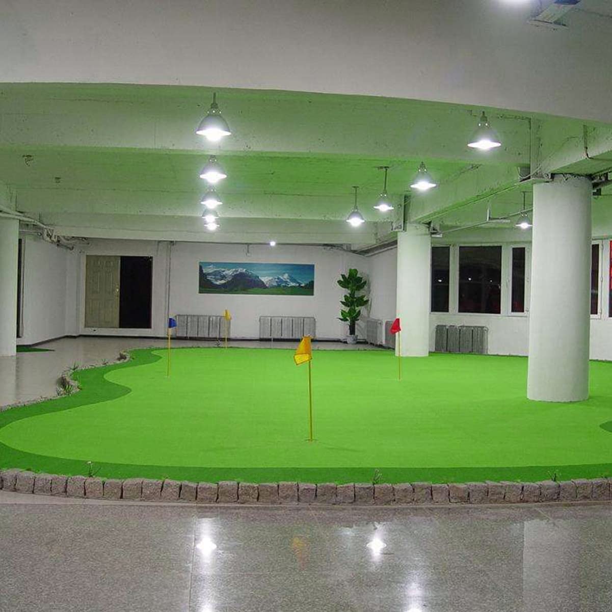 Happyyami 3 Flagge Für Den Hof Putting-Green-Flaggen Maker-Flagge Übungsflagge Trainingsflagge Nummernbanner Golf