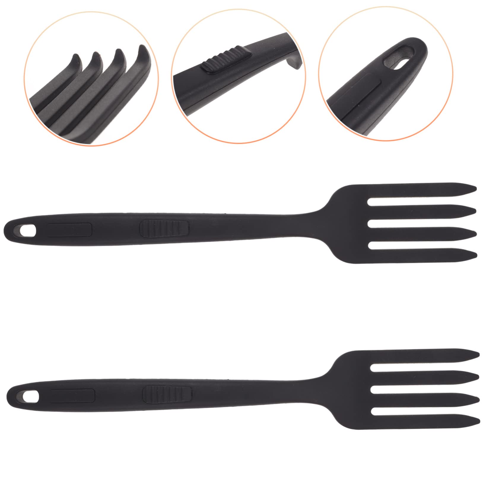 HEMOTON 2 Uds. tenedor de cocina de silicona para huevos triturador de patatas Gadgets para el hogar Cucharas de silicona utensilios de cocina tenedores herramientas