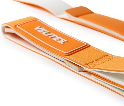 Velites Lumbar Belt for Weightlifting and Weight Training, Orange | Provides support and comfort for squats and deadlifts, heavy loads, avoids interference with ribs and hips.