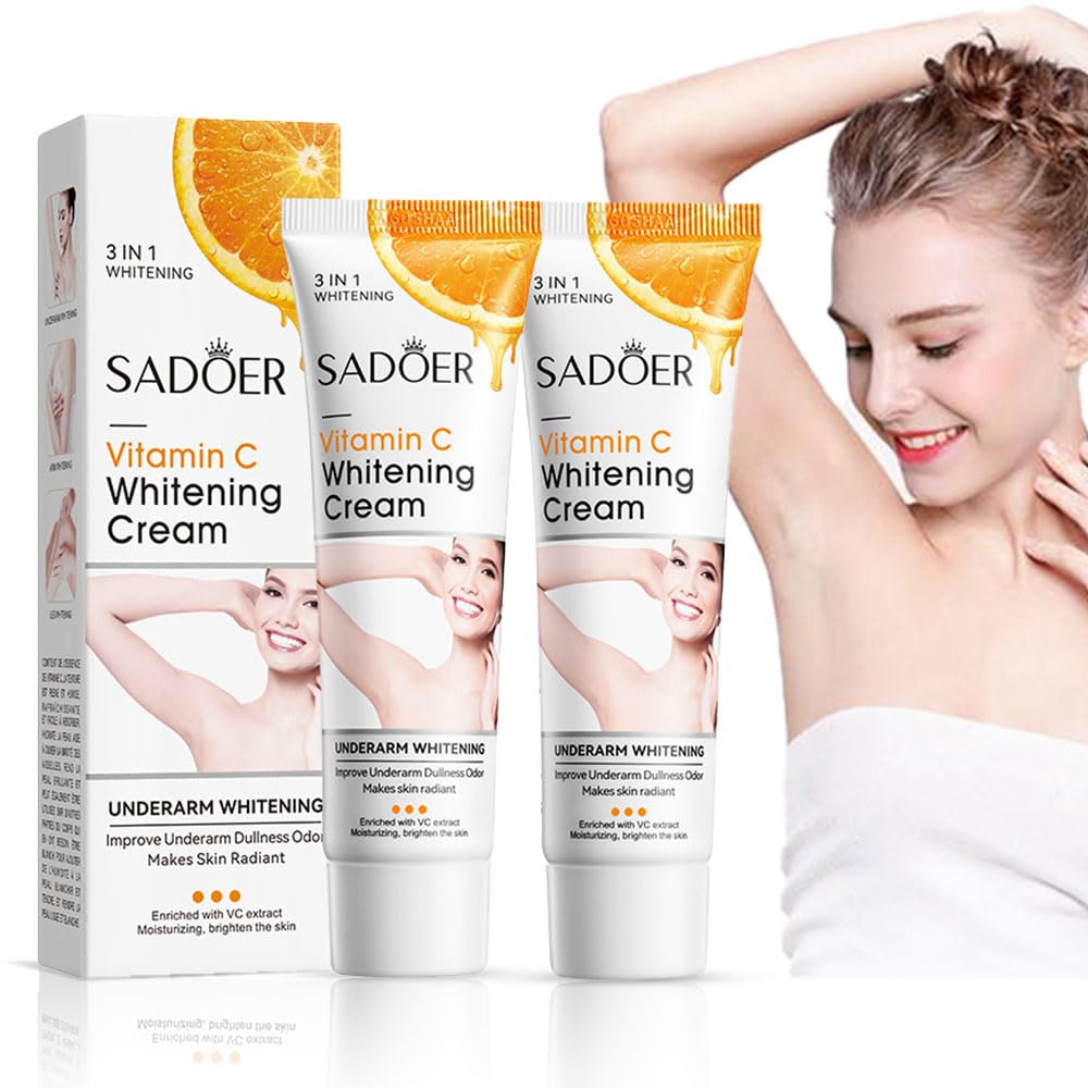 BLuvos2pcs Crema Aclaradora Para Piel Manchas En Cara Axilas Cuello Entrepierna