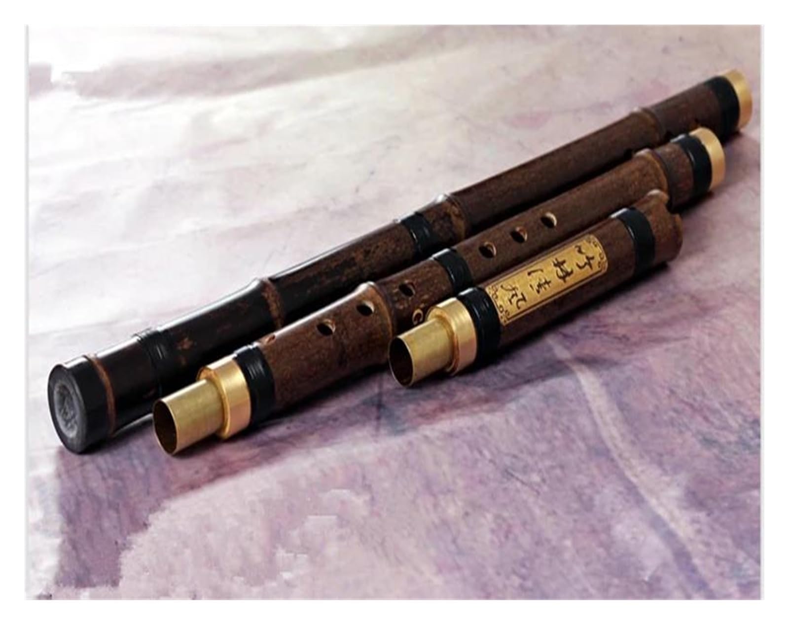 bambusflöte Professionelle vertikale Bambusflöte Xiao Holzblasinstrument Musikinstrument Tonart F/G Dizi 3 Abschnitte Flauta(6 Hole G)