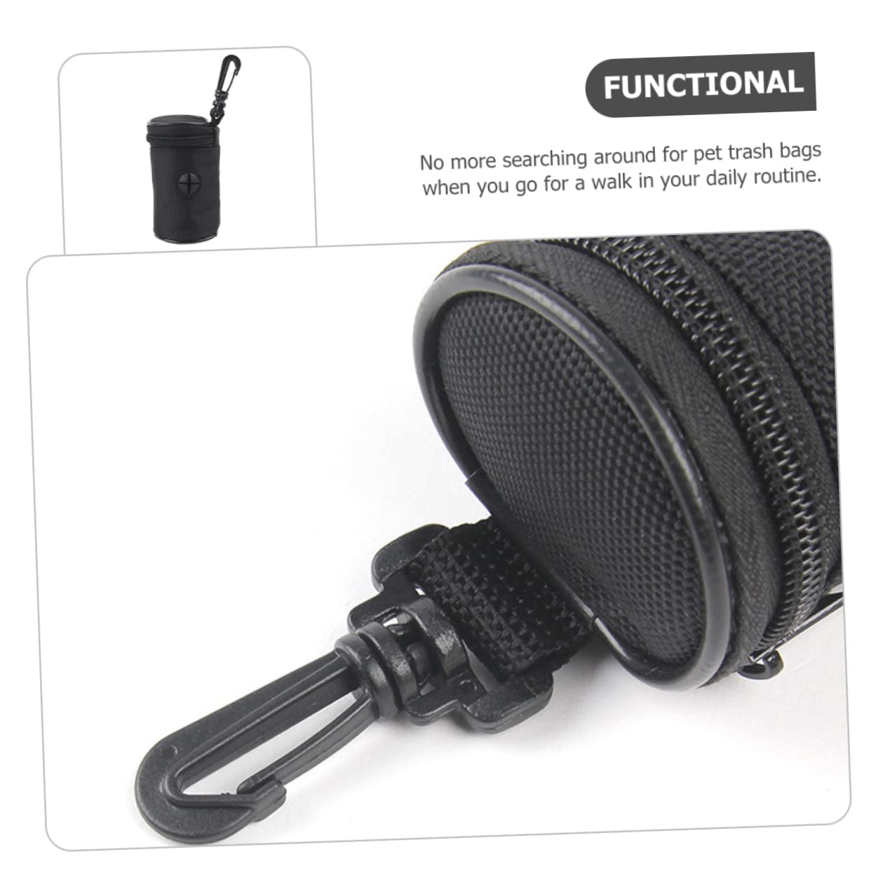 Beavorty 5pièces Distributeur De à Déjections Canines Portable Pour Chien Poche Pratique Pour Ramasser Crottes Extérieur Compatible Laisse Et Facile à Attacher