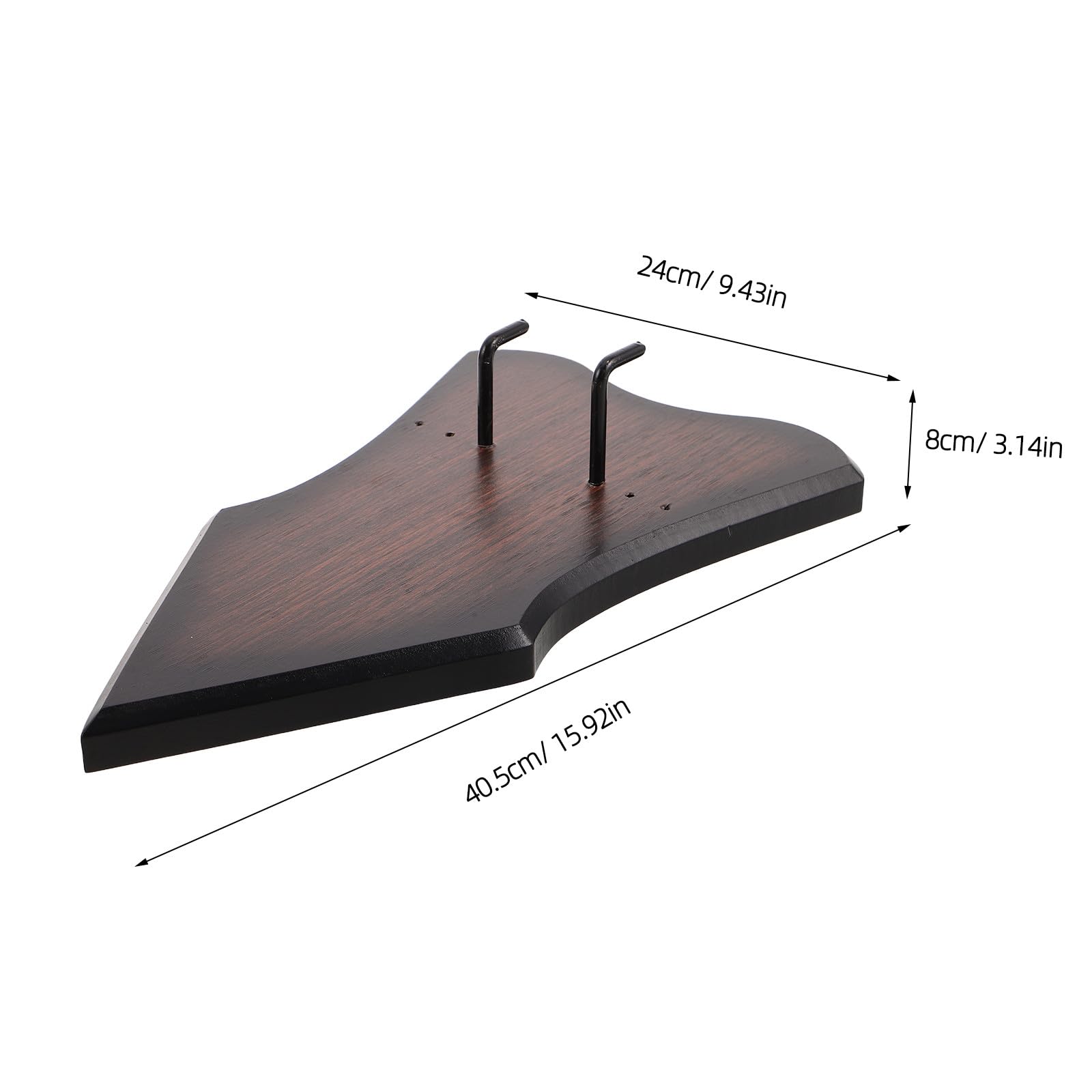 Soporte de Pared de Madera para Espada Negro, Montaje Mural