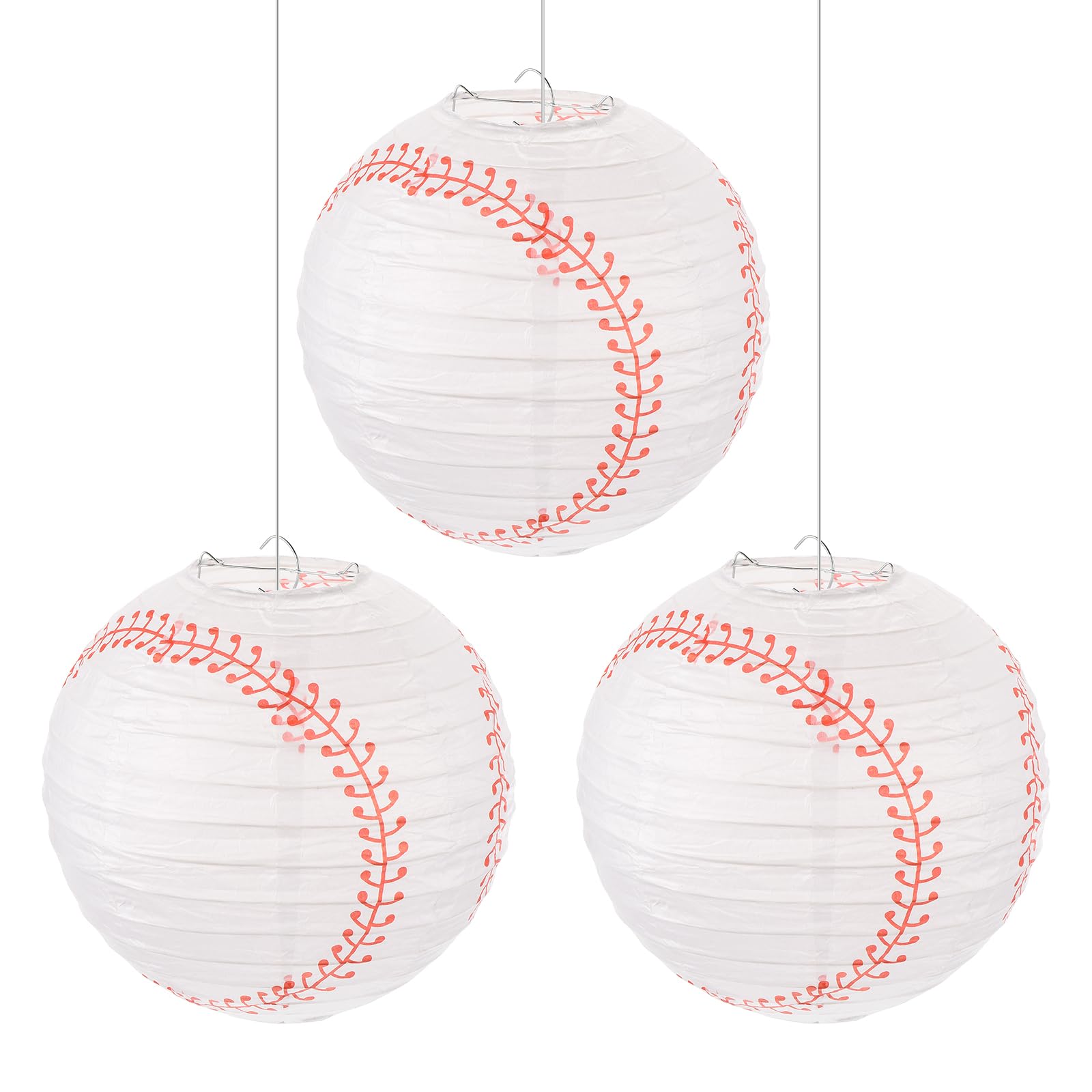 MECCANIXITY Baseball Paper Lanterns, 12