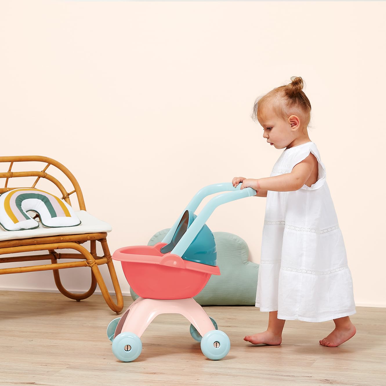 ECOIFFIER - 1837 - Landau pour Enfants - Dès 18 Mois - Jouet d'imitation - pour Promener bébé comme Les Parents - comme Les Grands - en Plastique résistant