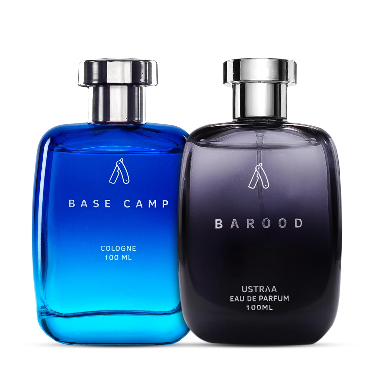 Ustraa Barood EDP 100ml & Base Camp Cologne 100ml- Premium Perfume for Men, Long Lasting Perfumes, Bold and Refreshing Scents for Men, Perfume Combos For Men.