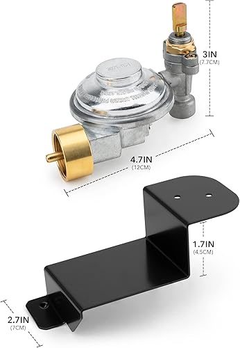Miniatura 2 de Stanbroil Regulador de válvula de parrilla de gas para Weber Q100 y Q120 Series - Piezas de repuesto para Weber 80477