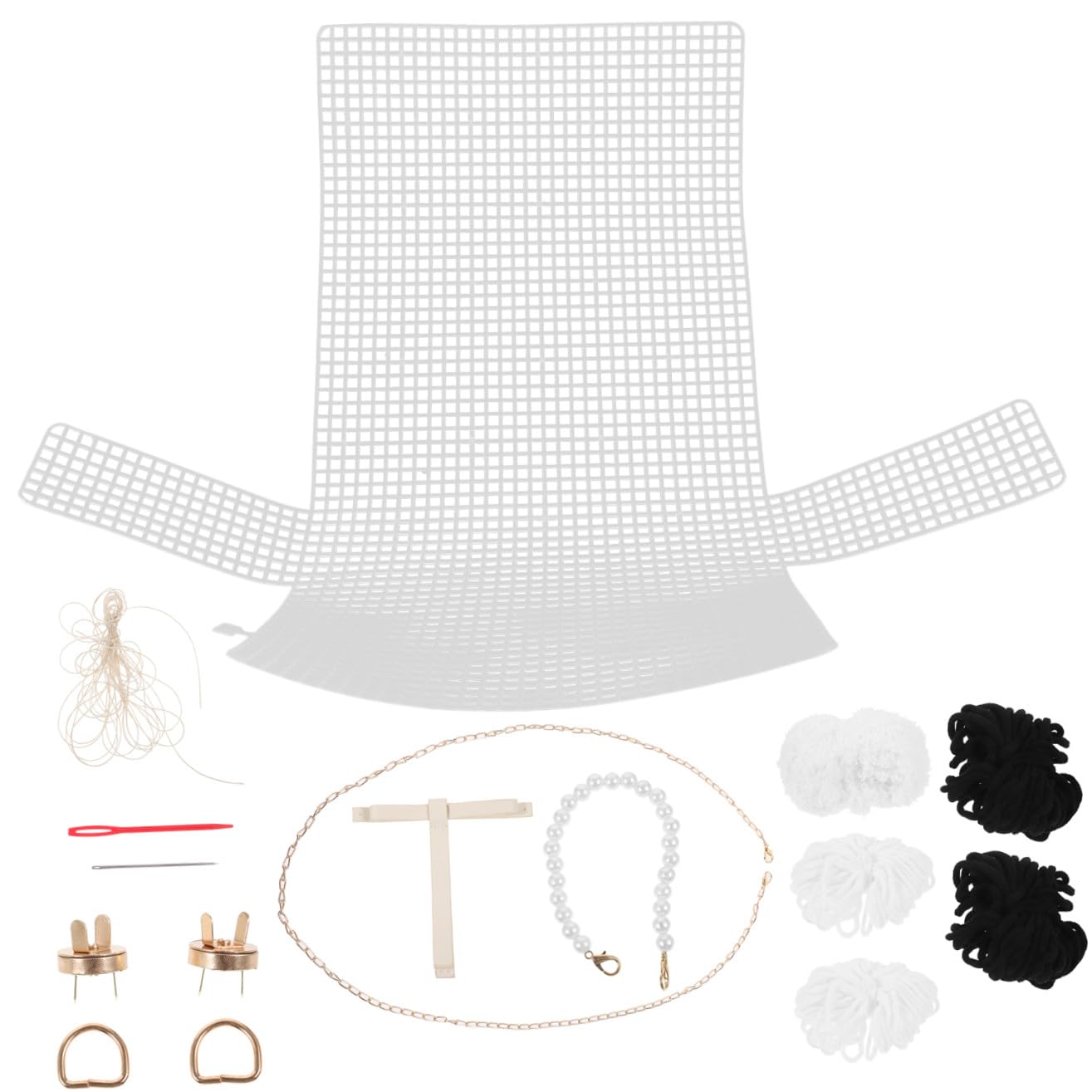 jojofuny 5sätze DIY Handtaschen Mit Materialien Für Handgefertigte Umhängetasche Perlen Und Zubehör Für Kreative Bastelprojekte Für Anfänger Und Bastelbegeisterte