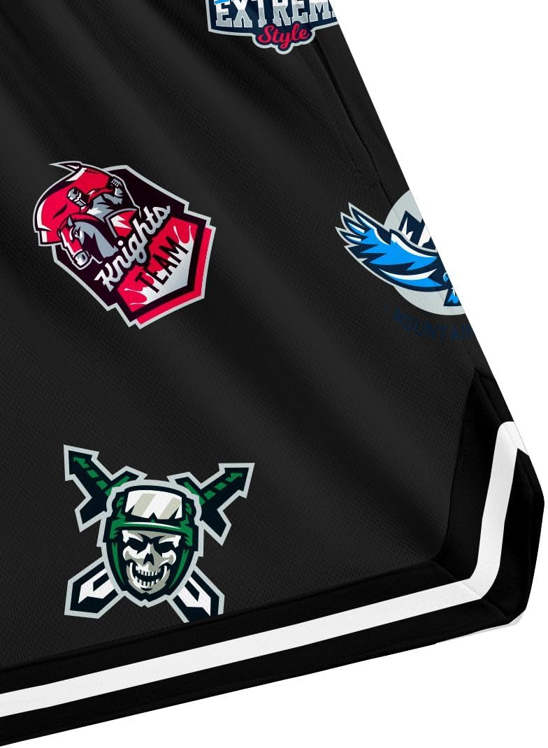 Men's 5 Inches Inseam Mesh Graphic Basketball Shorts Drawstring Running Workout Shorts Summer Cool Casual Shorts - Image 5