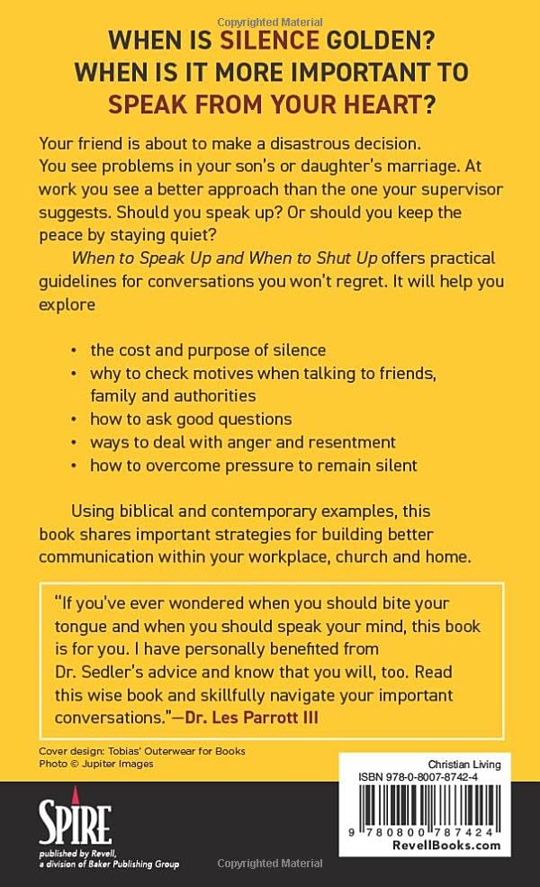 When to Speak Up and When To Shut Up - Paperback thumbnail