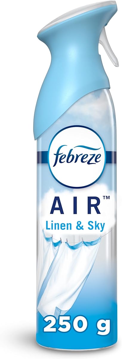 Febreze Ambientador que combate los olores, lino y cielo, 8.8 fl oz