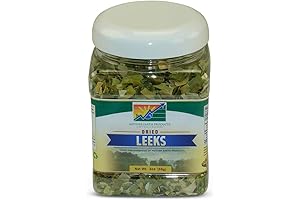 Green Valley Organic Fresh Leeks Dried Leek Rings, Quart Jar - 64 oz resealable bucket