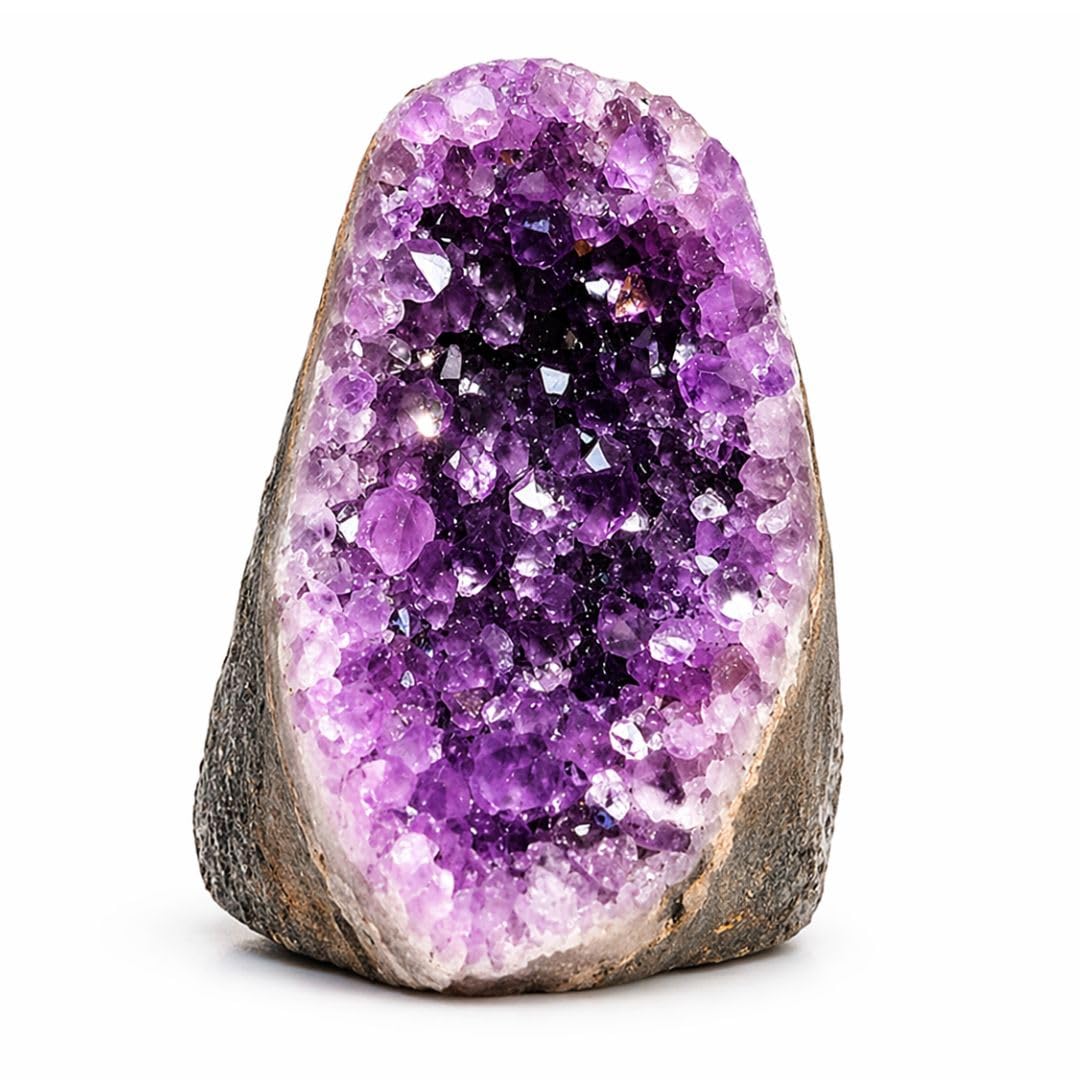 Natural Amethyst Cluster Raw Geode (160–215 g) | Genuine Uruguay Purple Crystal Stone for Reiki, Meditation, Vastu & Home Decor-image-44
