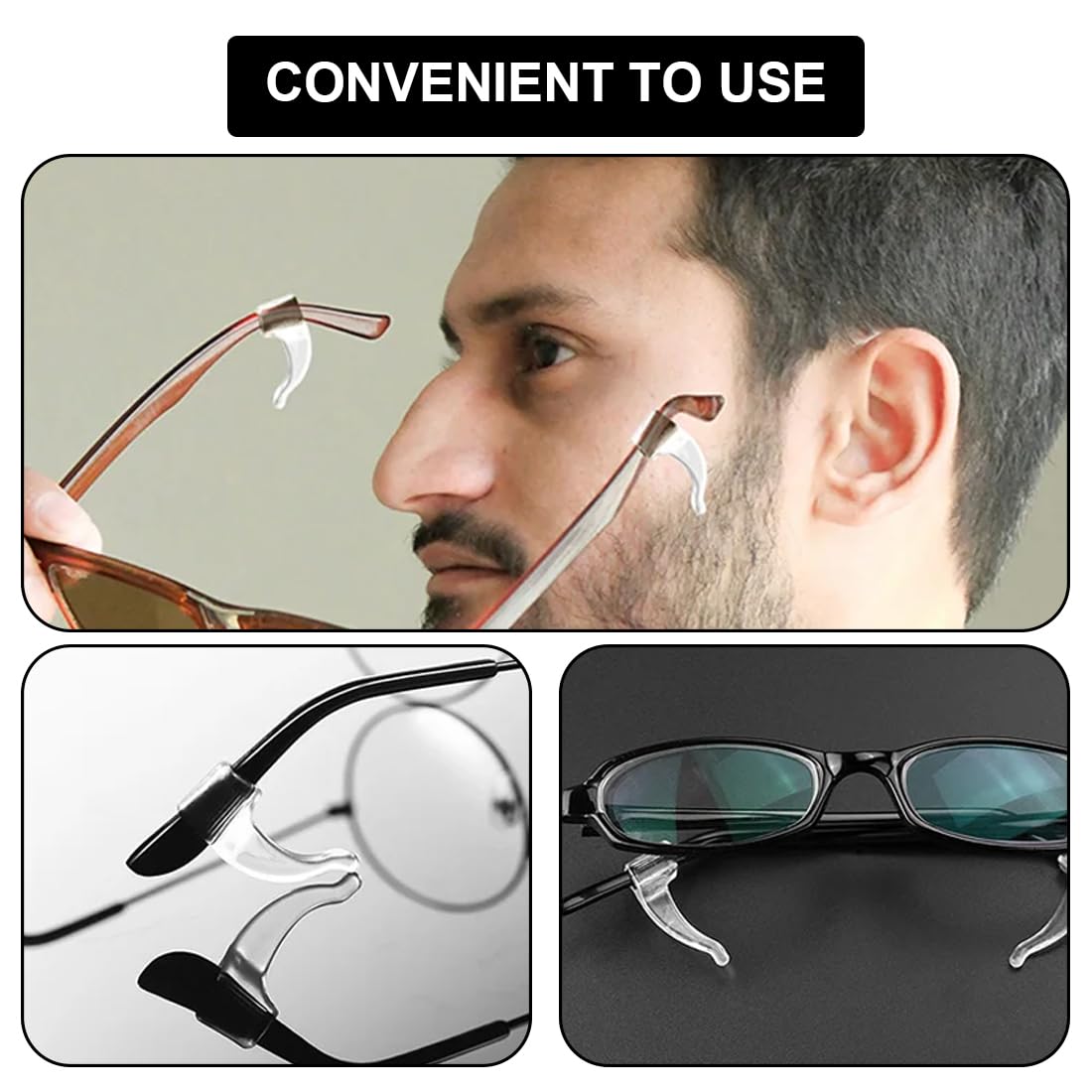 Antideslizante Gafas Pares De Topes Para Gafas Silicona