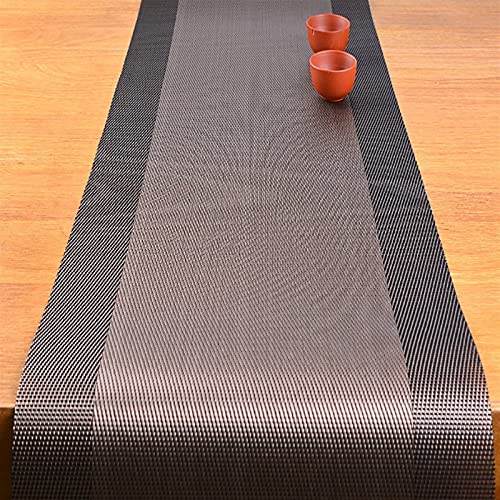 Chemin de Table Marron pour Décoration de Table de Salle à Manger Moderne - 4