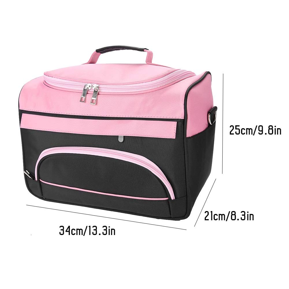 Petyoung Borsa da viaggio di grande capacità professionale per parrucchiere (Color : Rose Pink)