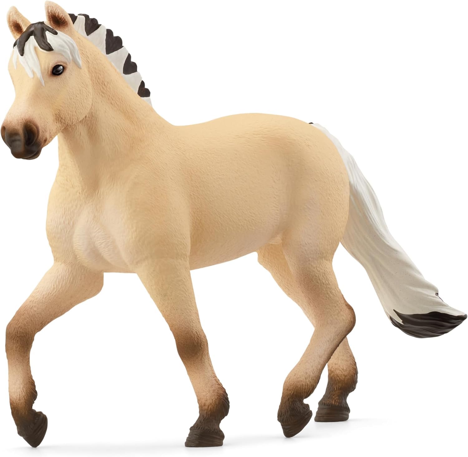 SCHLEICH 13980 HORSE CLUB Norwegian Fjord Horse Mare Figurine Toy for Boys and Girls Ages 5+