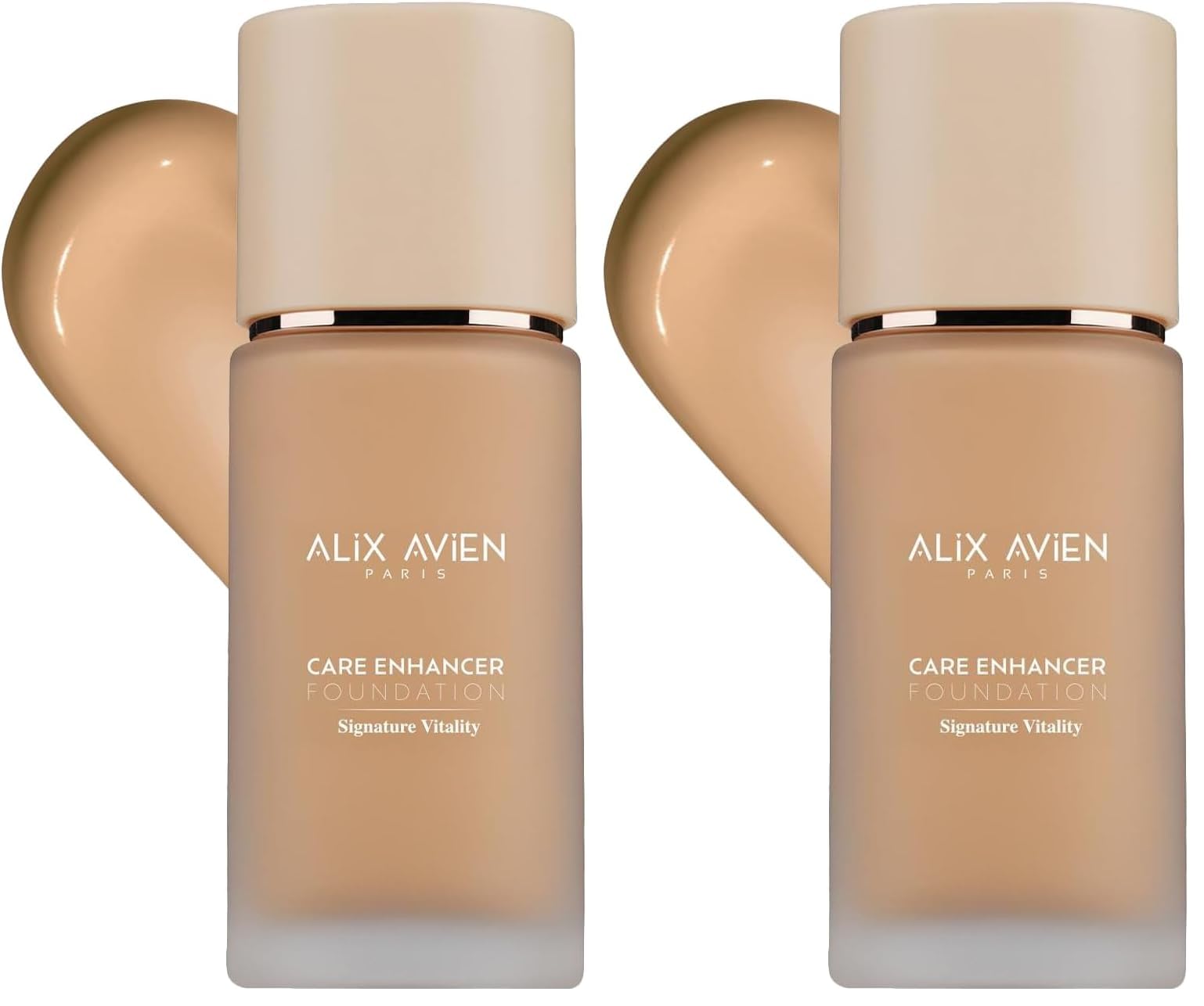 Alix Avien Kırışıklık Karşıtı Nemlendirici SPF30 Parlak Bitişli Fondöten Care Enhancer 816 Amber Honey (2 paketi)
