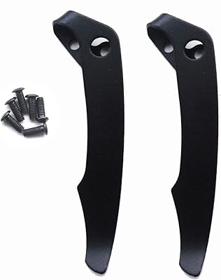 2 pcs EDC Deep Carry Pocket Clip for Coldsteel Voyager Knife Pocket Knife Clip Folding Knife Screw Clips for Knife Maker and DIY Folding Knives with 6 Screws