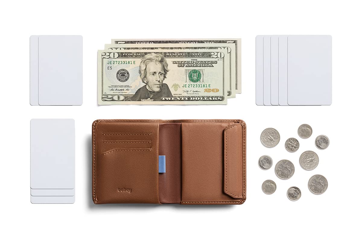 Bellroy Coin Wallet (8+ Tarjetas, Billetes extendidos, Monedero con Cierre magnético)