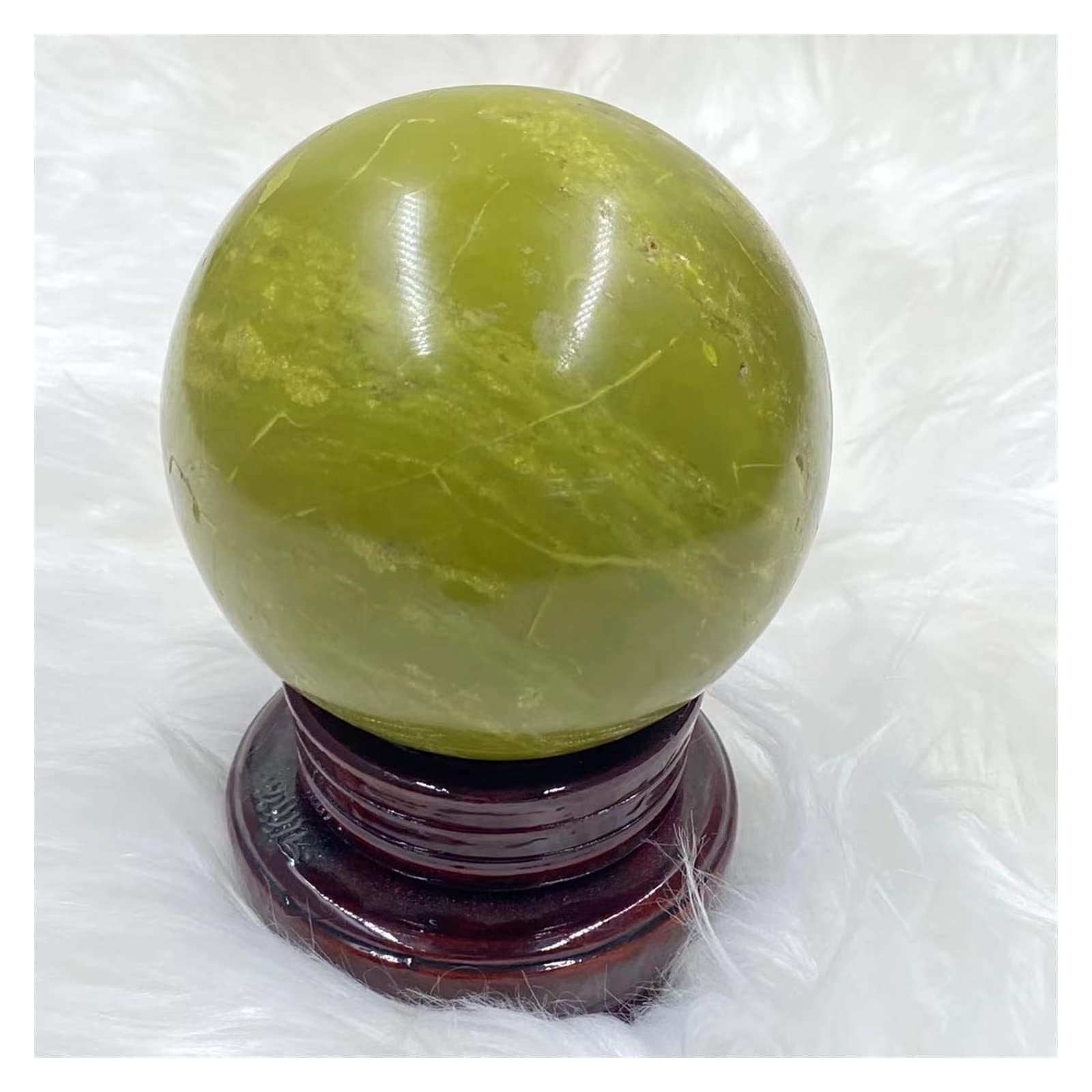 Sphère de cristal opale verte, le cadeau Reiki parfait pour la maison