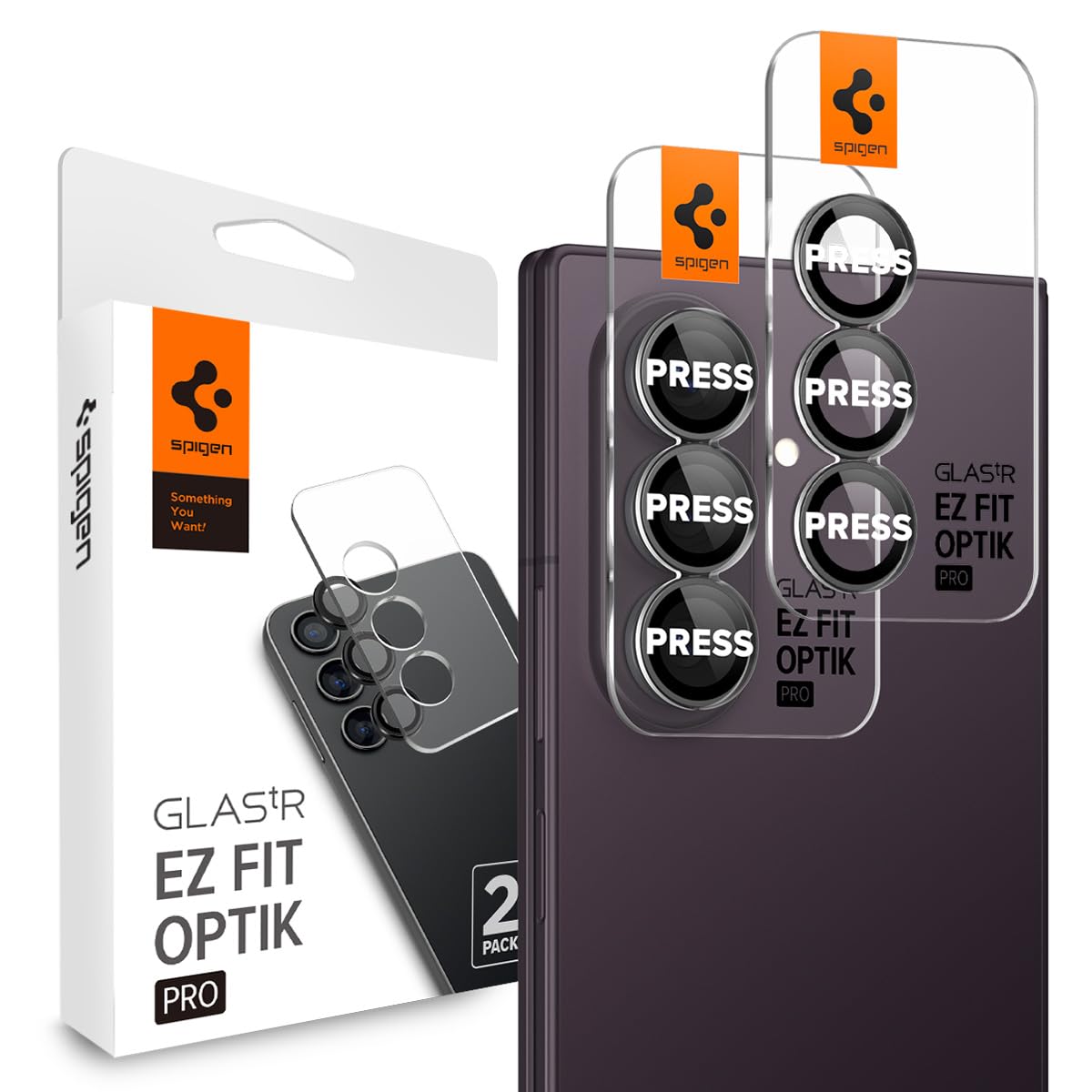 Spigen Optik Pro Camera Lens Protector for Galaxy Z Fold 8 Ultra/Fold 7 [2P]
