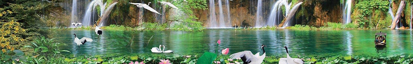 Mutfak Tezgah Arası Folyo Fayans Kaplama Folyosu Şelale 60 x 400