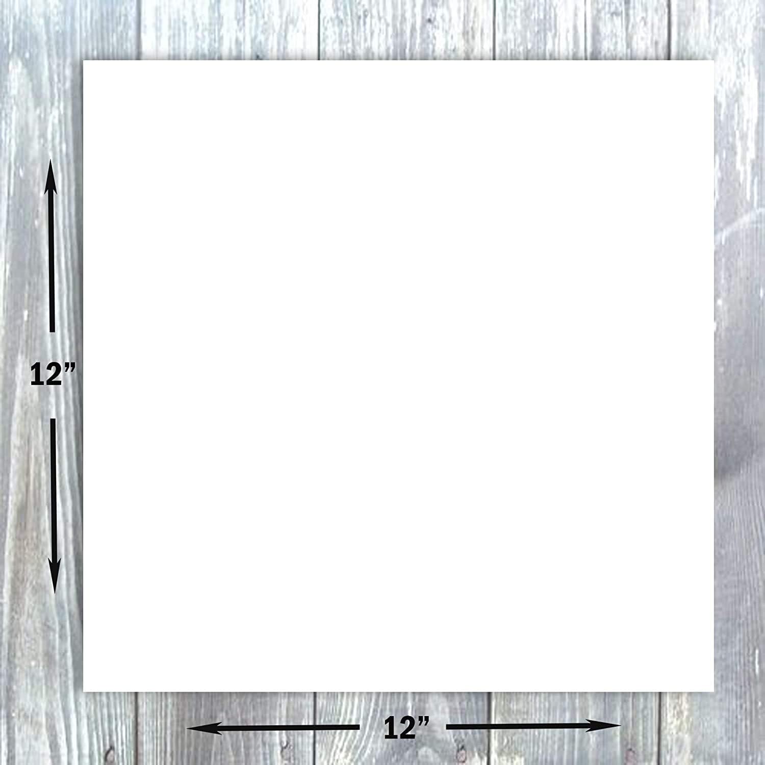 Hamilco Papel de cartulina blanca para álbumes de recortes, 12 x 12 pulgadas, peso pesado, 100 libras, paquete de 50 (brillante)