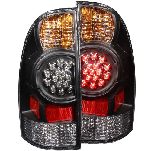 Anzo USA 311042 Tacoma Black LED Tail Light Assembly - (Sold in Pairs)