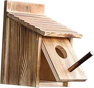 MERRYHAPY decorate pet bird birdcage Parrot to weave Small house Hanging Bird Sleeping Nest manual Wood Garden Bird Nest pendant Garden Bird House small parrot bird's nest Bird Nest