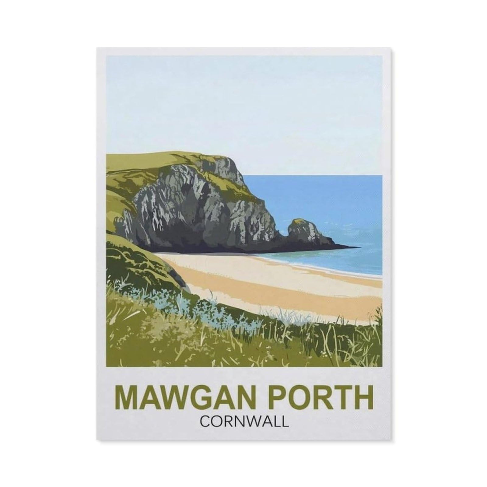 Paper Jigsaw 1000 Piece，Mawgan Porth Cornwall，Educational Toys For Adult Birthday Gift（50x70cm）-FB58