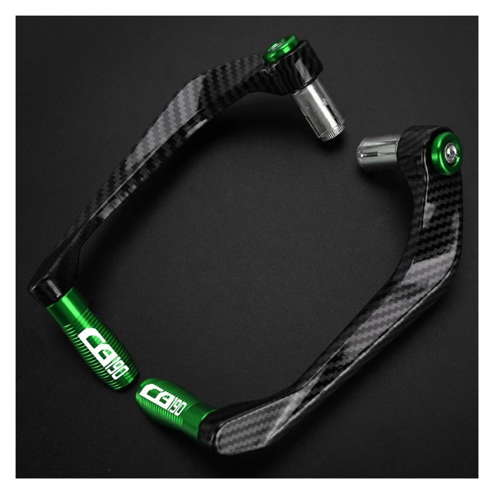 FOR CB150R CB190 CB190R Motorcycle Accessories | CNC Aluminum Handlebar Brake Clutch Lever Hand Guard Handguard Protector(Verde)