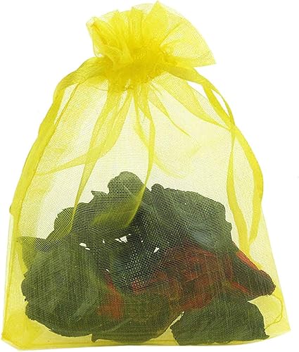 Miniatura 83 de Dealglad 100pcs Drawstring Organza bolsas de joyería caramelo para fiestas, casamientos, regalos Negro