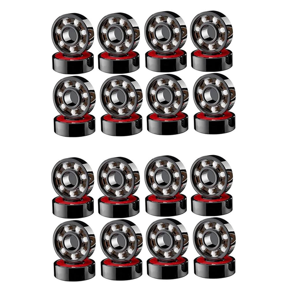 Lot de 32 roulements en céramique haute vitesse résistants à l'usure pour roues de skateboard, skateboard