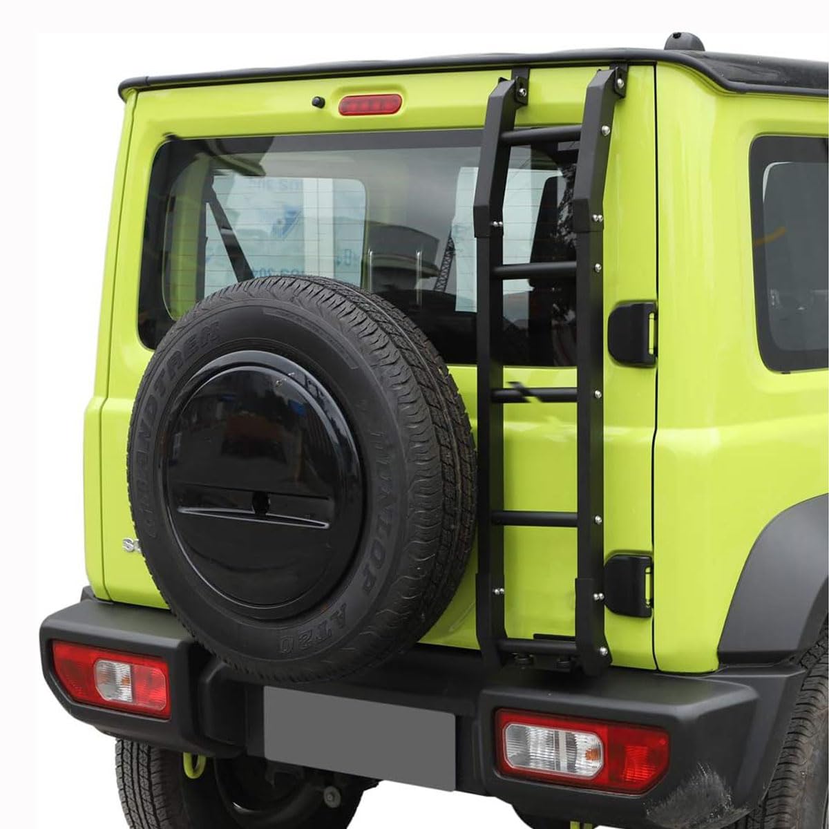 Archaic Heckklappenleiter für Suzuki Jimny Sierra JB64 JB74 2018–2024, Heckleiter, Geländeleiter für Jimny gl, faltbares Kletterpedal