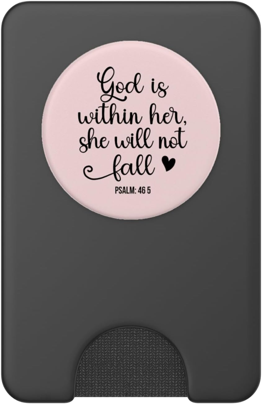 God is Within Her She Will Not Fall 46 5 Christian Verse PopSockets PopWallet for MagSafe