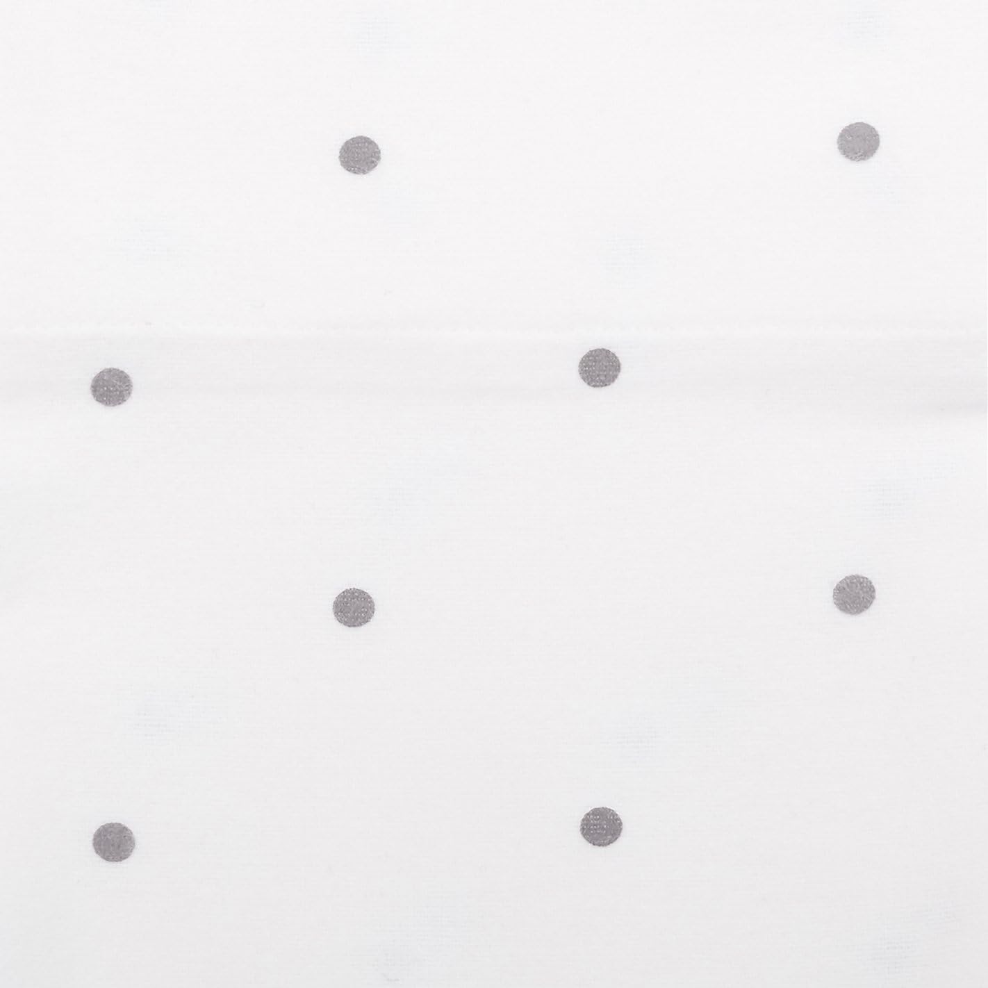 Amazon Brand – Pinzon 170-Gram Flannel Cotton Bed Sheet Set, King, Grey Dot