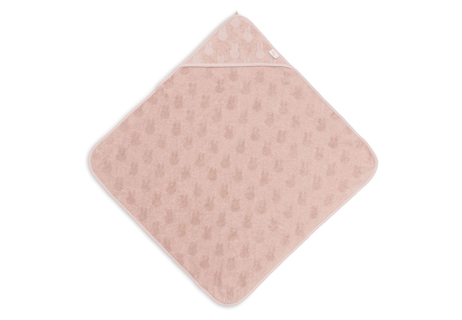 Jollein 534-514-67089 Kapuzenhandtuch - Miffy Frottee rosa (75x75 cm)