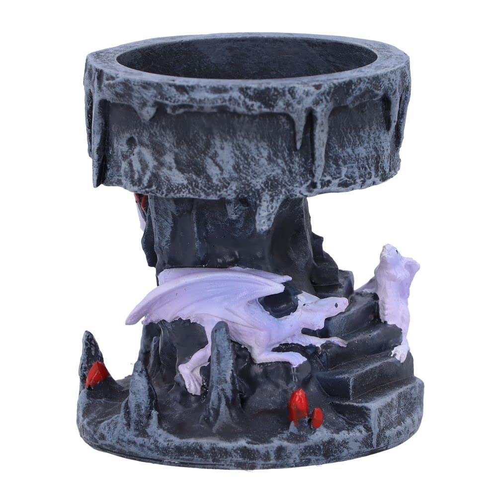 Figura Polirresina Pintada Mano Globo Nieve Anne Stokes Dragon Mage - Figura Resina 18.5cm Morado Figura Resina Dragón Mago