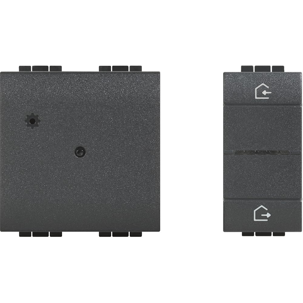 Bticino L4510C Gateway Lights, Roller Shutters, Connected Sockets with App Control or Voice + Scene Control Built-in Wireless Enter or Exit Built-In Included, Smart Home, LivingLight, Black, Normal