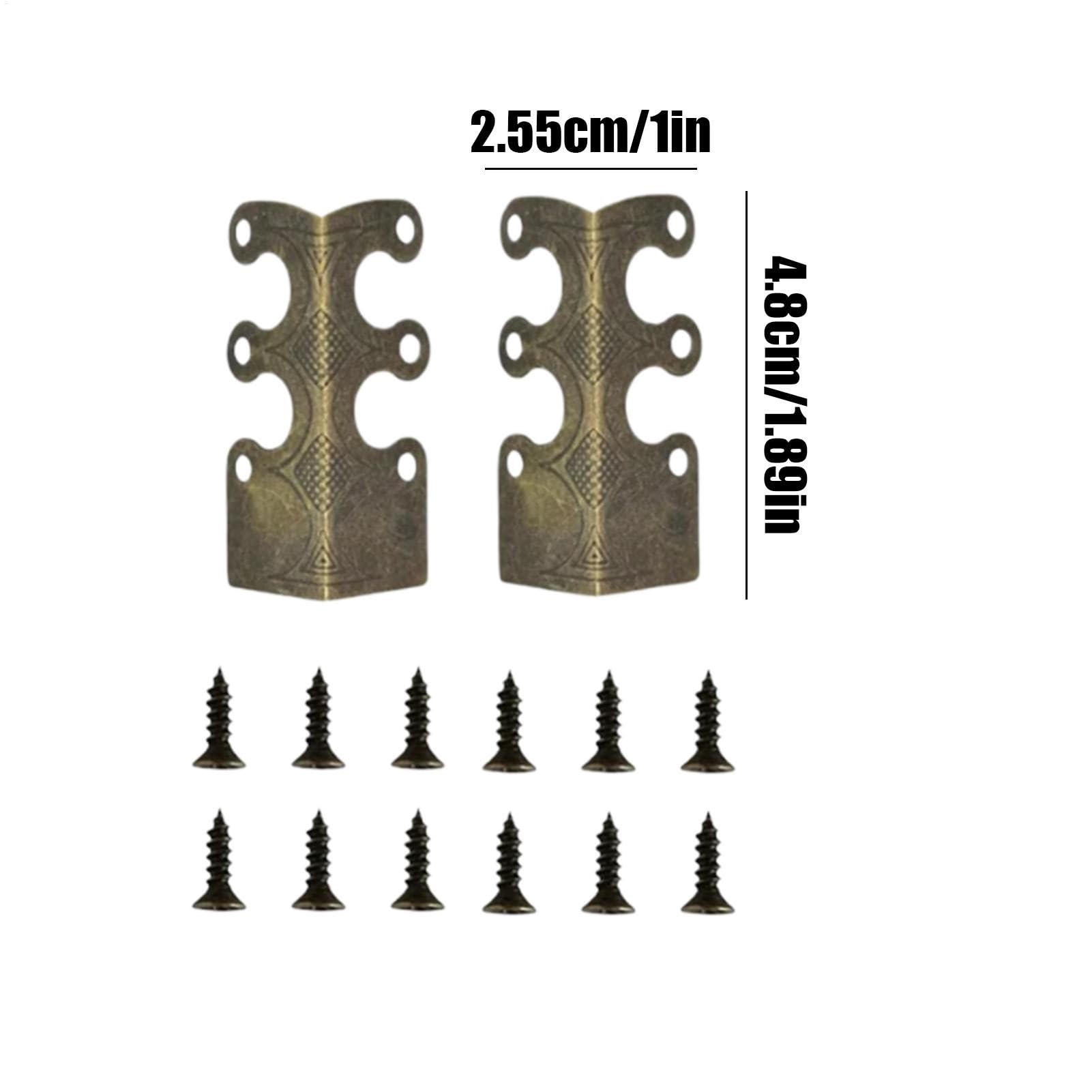 Paquete de 60 Protectores Esquinas Metal for zócalos Muebles