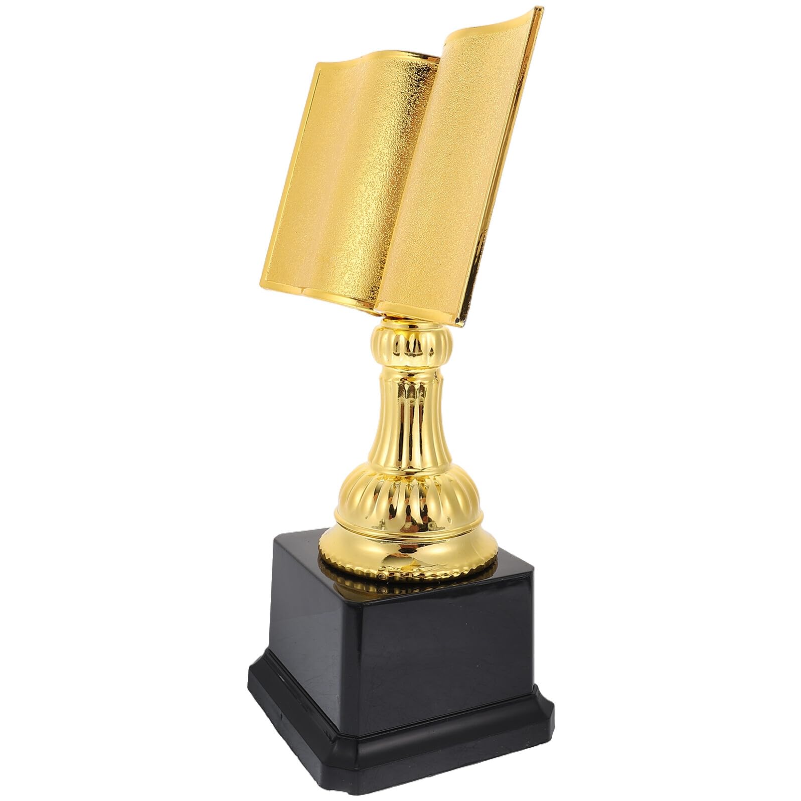 Lesewettbewerb mit Design in Gold aus Kunststoff Trophäe als Preis kompakter Pokal für Gewinner für Zuhause und Bibliotheken