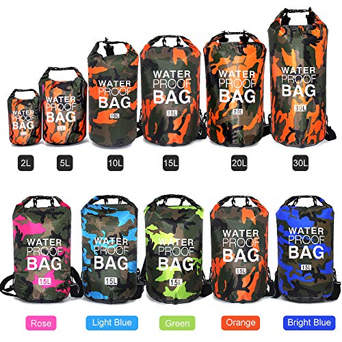 Andoer Bolsa de ombro impermeável ao ar livre Saco seco para barco à deriva, flutuante, caiaque, pra