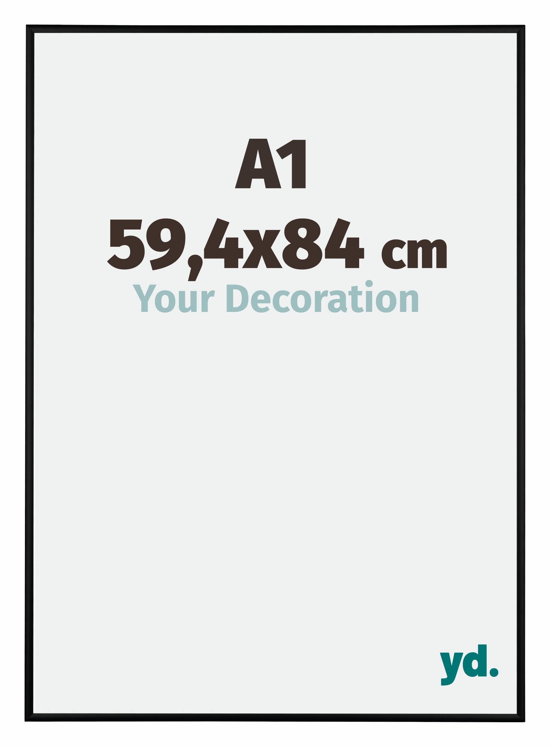 Your Decoration - Puzzle frame A1 59,4x84 - Black Matte - Puzzle frame 1500-2000 Pieces - Aluminium Photoframe - Kent โ image 1