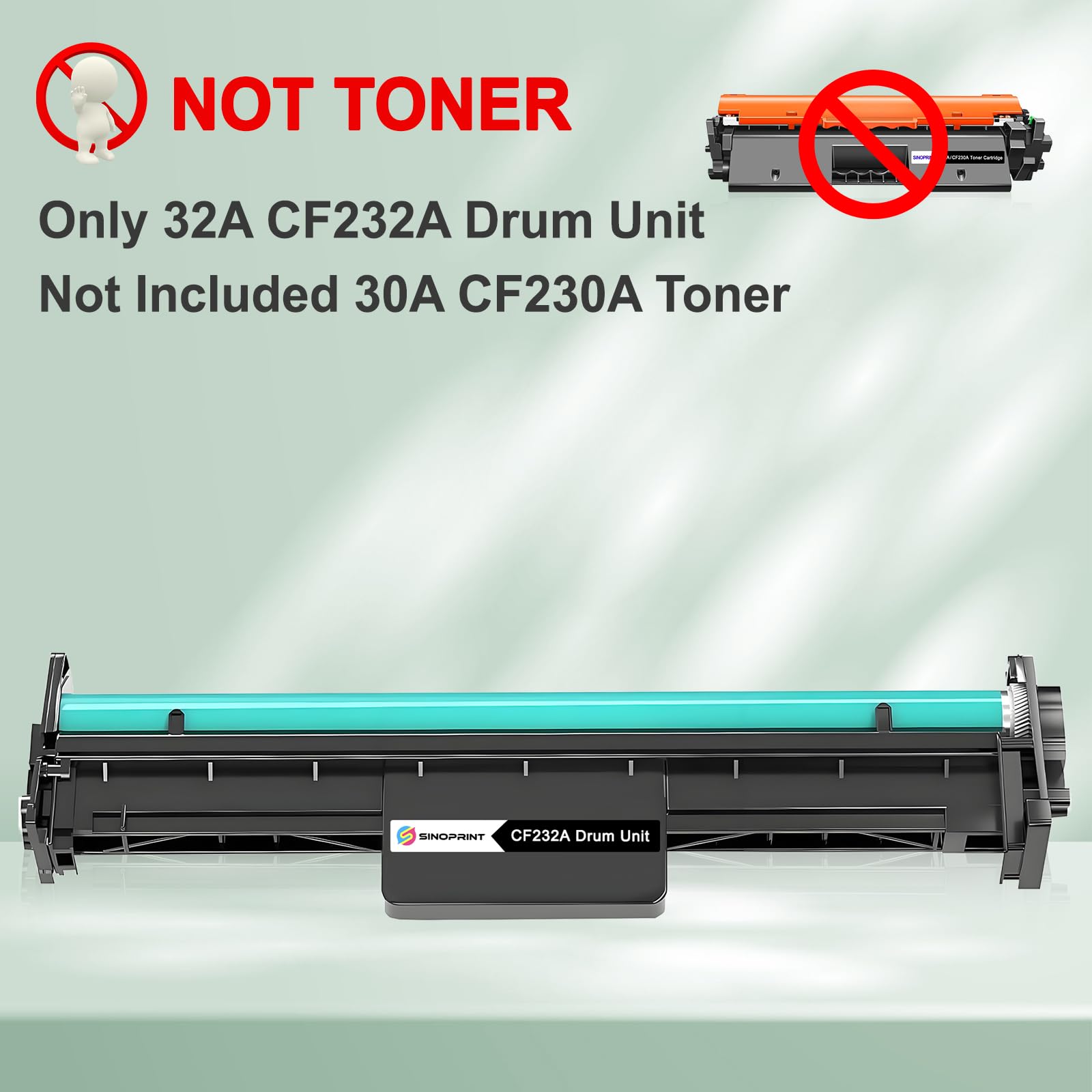32A CF232A - Tamburo di stampa compatibile con HP Laserjet pro M118 M203 M220 M118dw M203d M203dn M203dw, MFP M227 M148 M227fdn M227fdw M148fdw M148dw M148dw w M148 fdw (23,000 pagine)