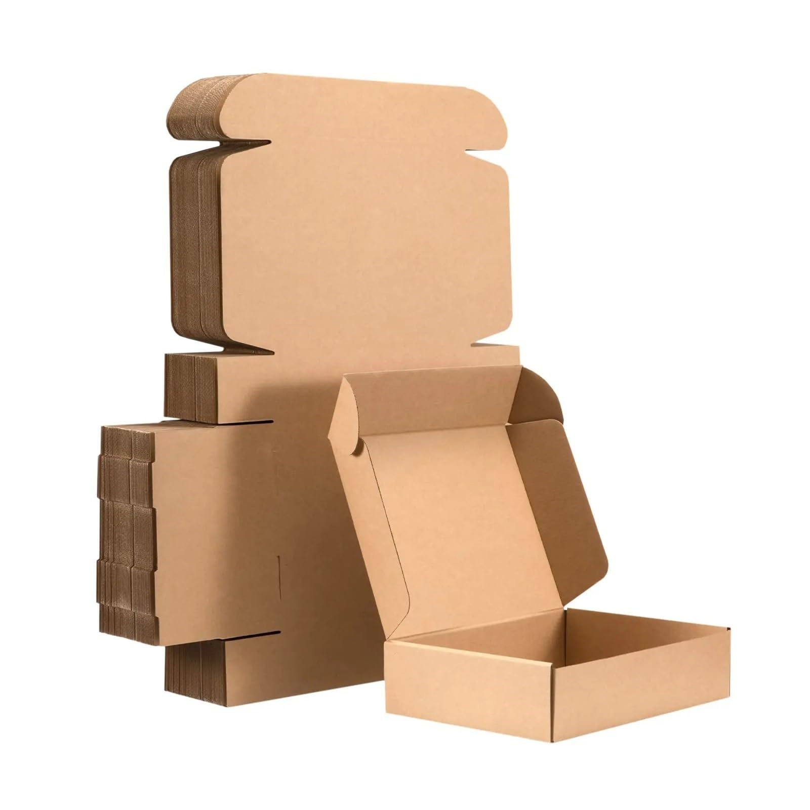 Caja de transporte marrón 30 piezas, cartón pequeño corrugado, utilizado for cajas embalaje, artesanal para Embalaje y Correo