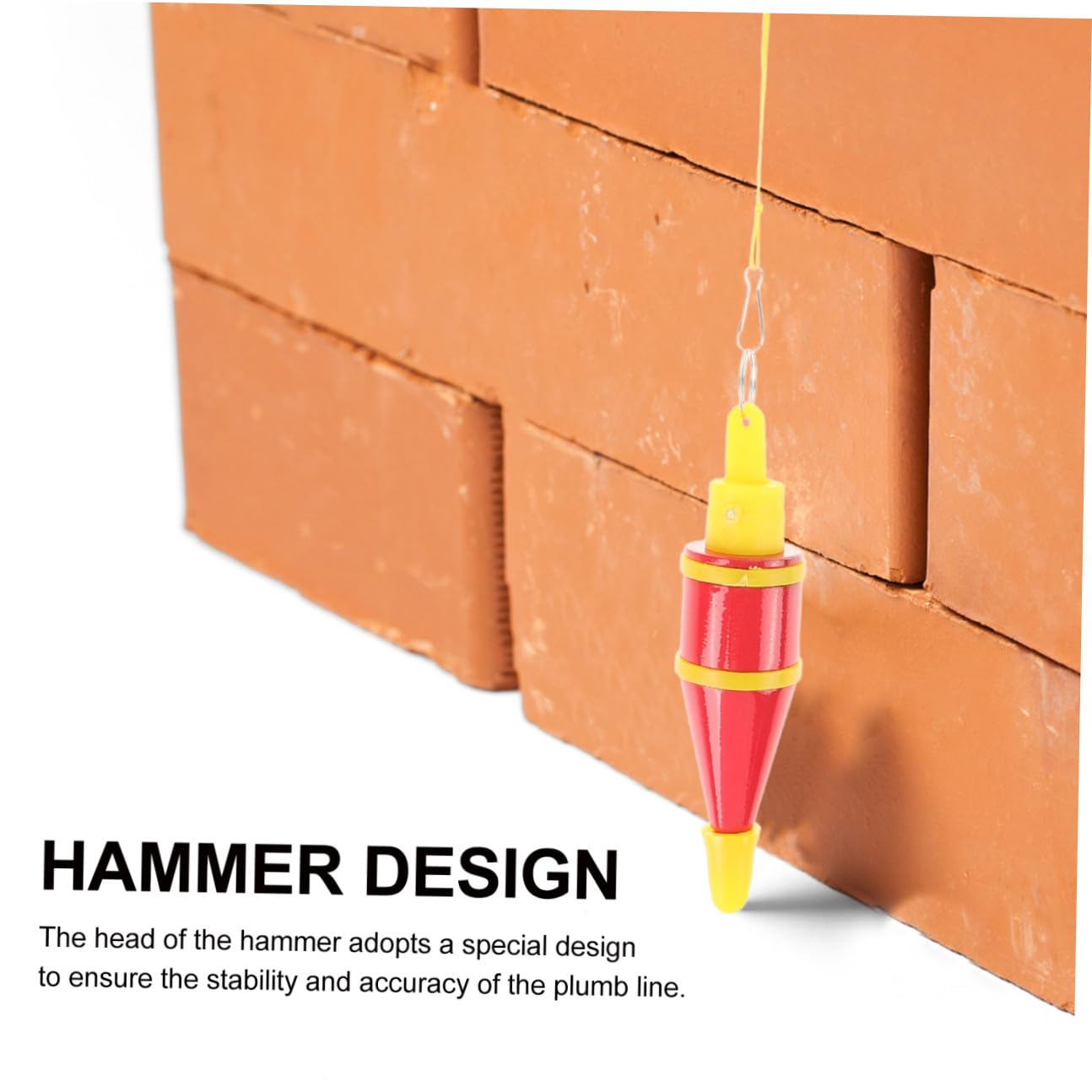 2 Piezas Martillo Vertical Colgante Línea Plomada Resistente Antióxido Herramienta Medición Precisa Construcción