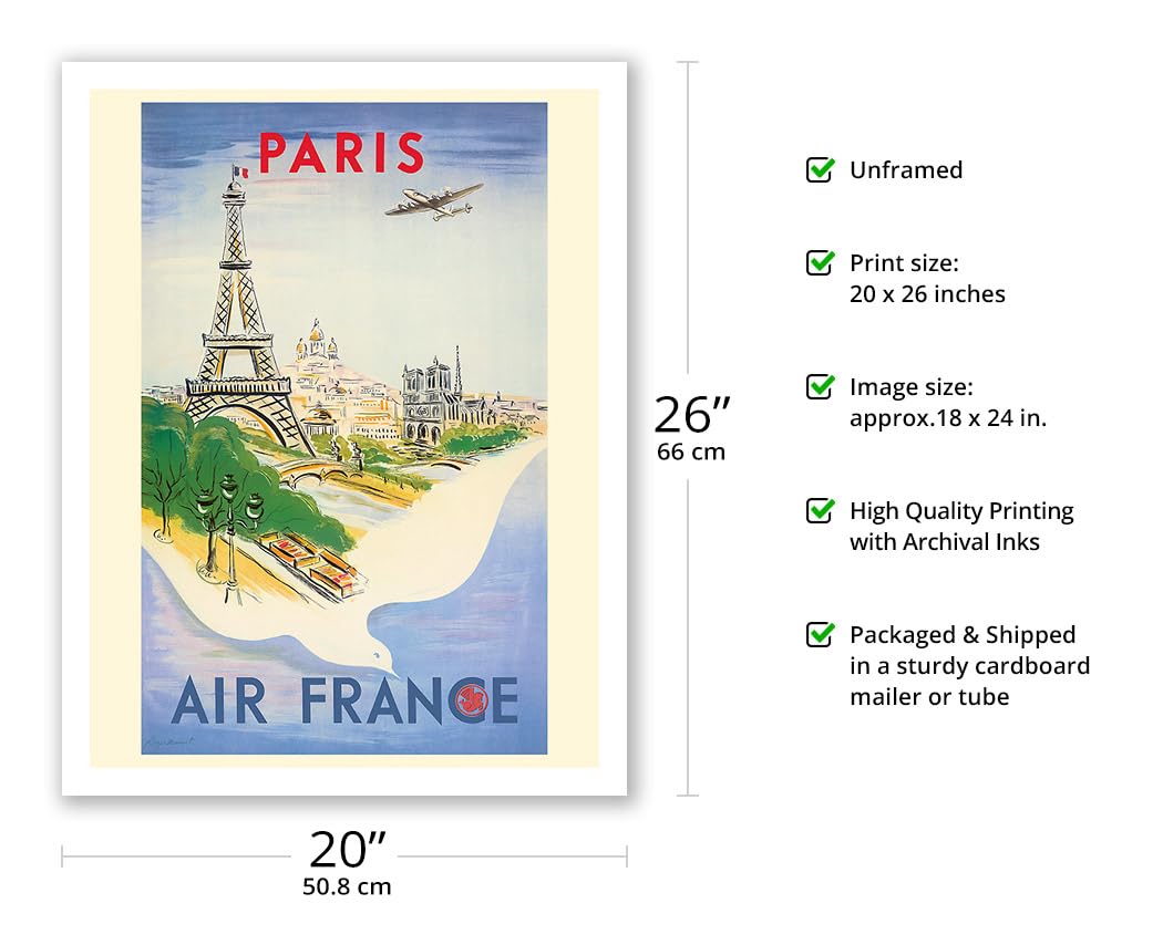 エールフランス　アンティークポスター エールフランス 日本 1960年代 アメリカ ヴィンテージ 雑誌 広告