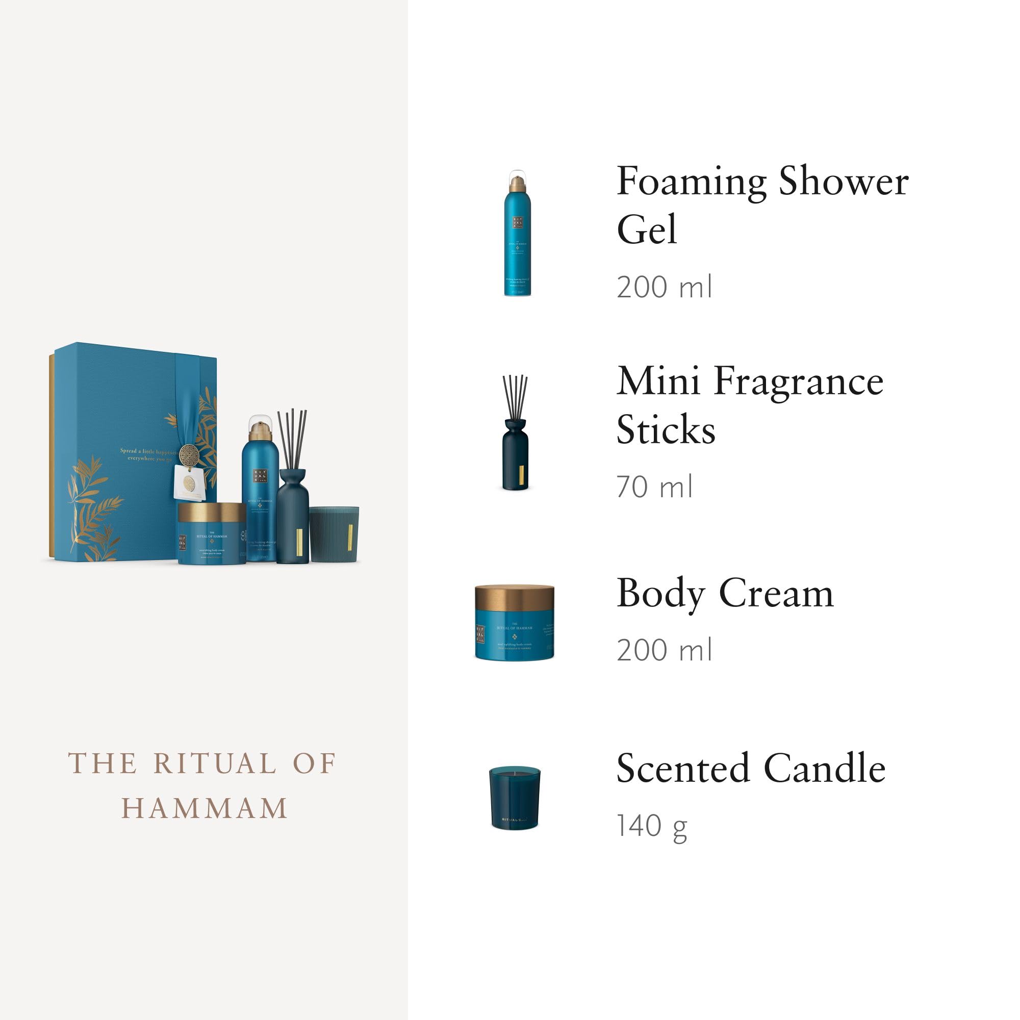 RITUALS Cofanetto regalo donna The Ritual of Hammam, Large – Set regalo donna con prodotti per la cura del corpo e della casa